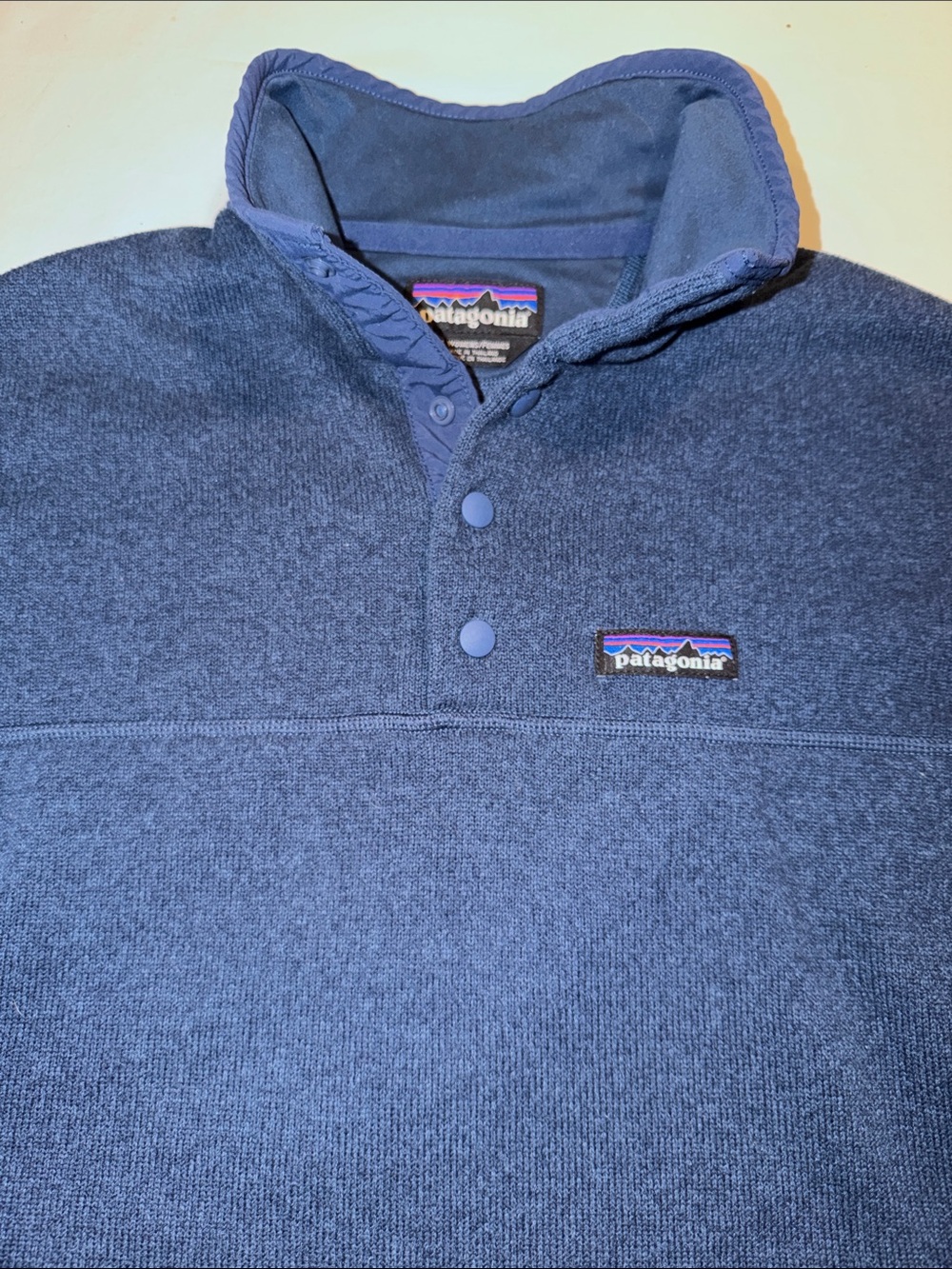 Patagonia Blue Four Snap-T Pullover Sweater - Picture 3 of 7